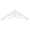 Ekena Millwork Pitch Finley Architectural Grade PVC Gable Pediment, 36"W x 6"H x 1"P (4/12) GPP036X006X100FIN - alternate 4